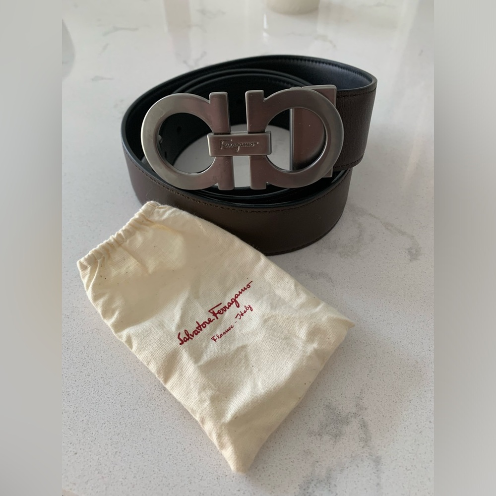 Salvatore Ferragamo Brown Leather Bag